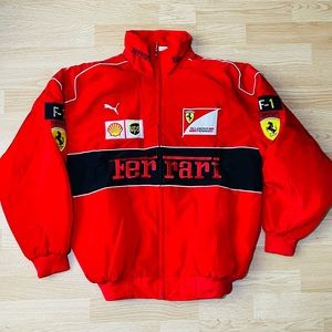 Formula 1 Ferrari racing vintage style jacket